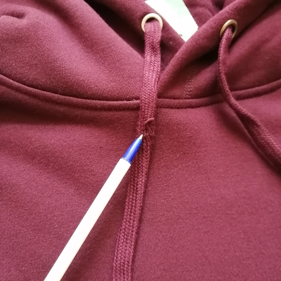 Blank Maroon Hoodie Small NWT - Picture 5 of 6
